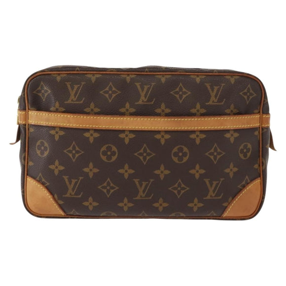 LOUIS VUITTON Monogram Compiegne 28 Clutch Bag M51845 LV Auth am9433