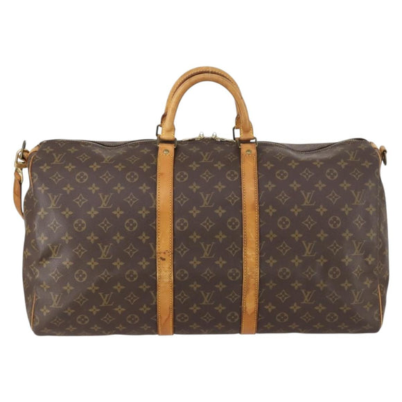 LOUIS VUITTON Monogram Keepall Bandouliere55 Boston Bag M41414 LV Auth am9434