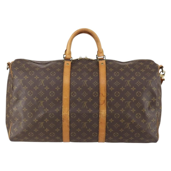 LOUIS VUITTON Monogram Keepall Bandouliere55 Boston Bag M41414 LV Auth am9434