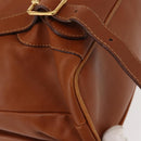 GUCCI Bamboo Backpack Leather Brown Gold 003 2058 0016 Auth am9436-18