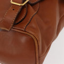 GUCCI Bamboo Backpack Leather Brown Gold 003 2058 0016 Auth am9436-19