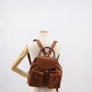 GUCCI Bamboo Backpack Leather Brown Gold 003 2058 0016 Auth am9436-26