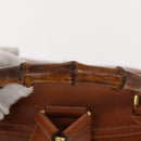 GUCCI Bamboo Backpack Leather Brown Gold 003 2058 0016 Auth am9436-7