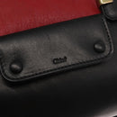 Chloe Alice Hand Bag Leather 2way Red Gold gold Auth am9437-19