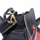 Chloe Alice Hand Bag Leather 2way Red Gold gold Auth am9437-22