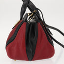 Chloe Alice Hand Bag Leather 2way Red Gold gold Auth am9437-4