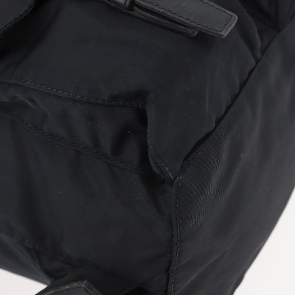 PRADA Backpack Nylon Navy Silver Auth am9440