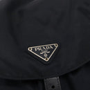 PRADA Backpack Nylon Navy Silver Auth am9440-22