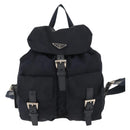 PRADA Backpack Nylon Navy Silver Auth am9440-13