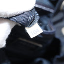 PRADA Backpack Nylon Navy Silver Auth am9440-12