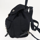 PRADA Backpack Nylon Navy Silver Auth am9440-3