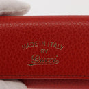 GUCCI Swing Key Case Leather Red 354499 Auth am9441V-17