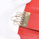 GUCCI Swing Key Case Leather Red 354499 Auth am9441V-9