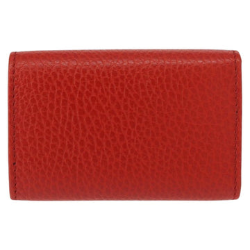 GUCCI Swing Key Case Leather Red 354499 Auth am9441V - 0