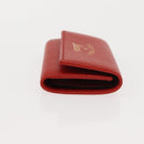 GUCCI Swing Key Case Leather Red 354499 Auth am9441V-3