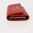 GUCCI Swing Key Case Leather Red 354499 Auth am9441V-4