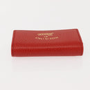 GUCCI Swing Key Case Leather Red 354499 Auth am9441V-5
