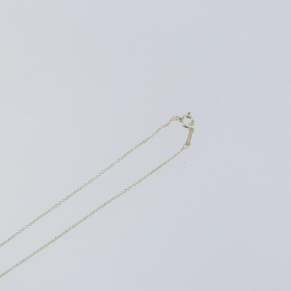 TIFFANY&Co. Cross Kiss Necklace Ag925 Silver Auth am9443