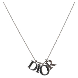 Christian Dior Necklace metal Silver Auth am9444
