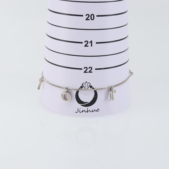 Christian Dior Bracelet metal Silver Auth am9445