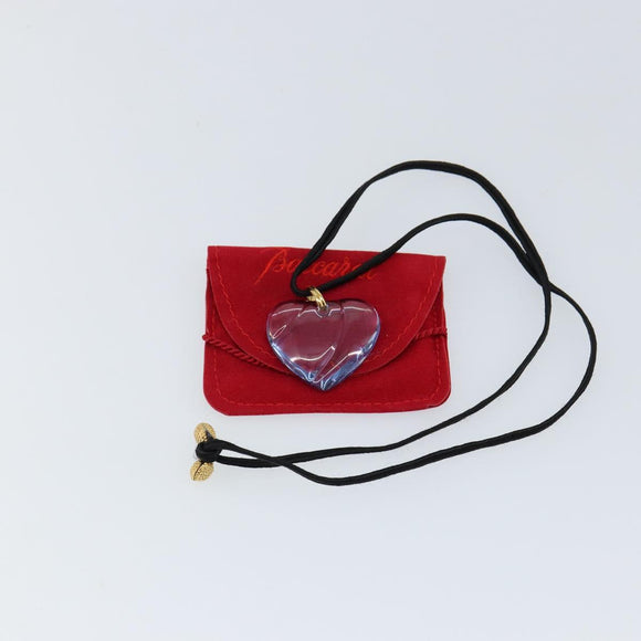 Baccarat Necklace Crystal glass Light Blue Auth am9446