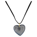 Baccarat Necklace Crystal glass Light Blue Auth am9446-1