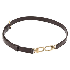 LOUIS VUITTON Adjustable Shoulder Strap Leather 29.1""-33.5"" Brown Auth am9447