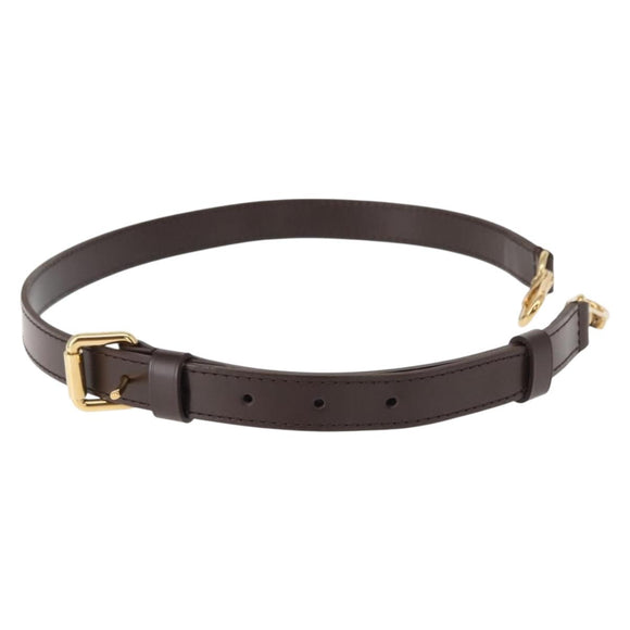 LOUIS VUITTON Adjustable Shoulder Strap Leather 29.1""-33.5"" Brown Auth am9447