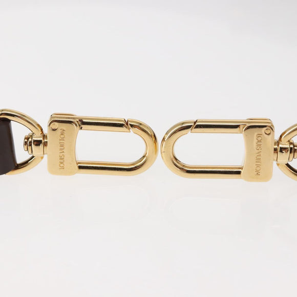 LOUIS VUITTON Adjustable Shoulder Strap Leather 29.1""-33.5"" Brown Auth am9447