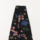 LOUIS VUITTON Bando Flower Scarf Silk Black MP1905 LV Auth am9451-5