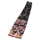LOUIS VUITTON Bando Flower Scarf Silk Black MP1905 LV Auth am9451-6