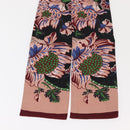 LOUIS VUITTON Bando Flower Scarf Silk Black MP1905 LV Auth am9451-7