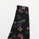 LOUIS VUITTON Bando Flower Scarf Silk Black MP1905 LV Auth am9451-9