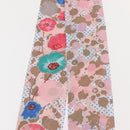 LOUIS VUITTON Bando Retro Flower Scarf Silk Pink Beige M75214 LV Auth am9452-10