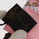 LOUIS VUITTON Bando Retro Flower Scarf Silk Pink Beige M75214 LV Auth am9452-14