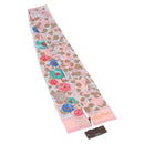 LOUIS VUITTON Bando Retro Flower Scarf Silk Pink Beige M75214 LV Auth am9452-2