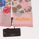 LOUIS VUITTON Bando Retro Flower Scarf Silk Pink Beige M75214 LV Auth am9452-7