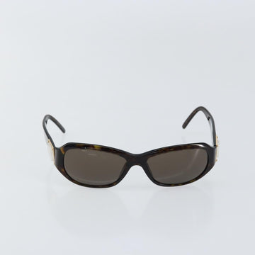 VERSACE Sunglasses plastic Dark Brown Auth am9453 - 0