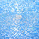 HERMES Agenda GM Day Planner Cover Leather Blue Auth am9456-17