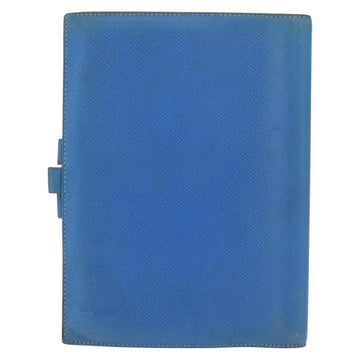 HERMES Agenda GM Day Planner Cover Leather Blue Auth am9456 - 0