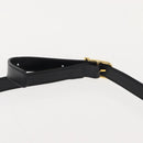 VALENTINO Hand Bag Leather 2way Black Gold Auth am9460-9