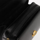 VALENTINO Hand Bag Leather 2way Black Gold Auth am9460-10