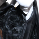 VALENTINO Hand Bag Leather 2way Black Gold Auth am9460-23