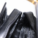 VALENTINO Hand Bag Leather 2way Black Gold Auth am9460-24