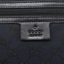 GUCCI GG Canvas Shoulder Bag Black Silver 90476 Auth am9461-14