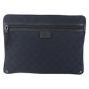 GUCCI GG Canvas Shoulder Bag Black Silver 90476 Auth am9461-2