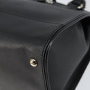 Salvatore Ferragamo Gancini Hand Bag Leather Black Silver Auth am9462V-15