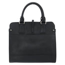 Salvatore Ferragamo Gancini Hand Bag Leather Black Silver Auth am9462V-2