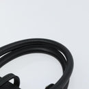 Salvatore Ferragamo Gancini Hand Bag Leather Black Silver Auth am9462V-8