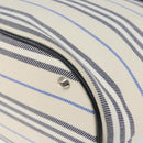 BURBERRY Blue Label Tote Bag Canvas Leather White Silver Auth am9464-15